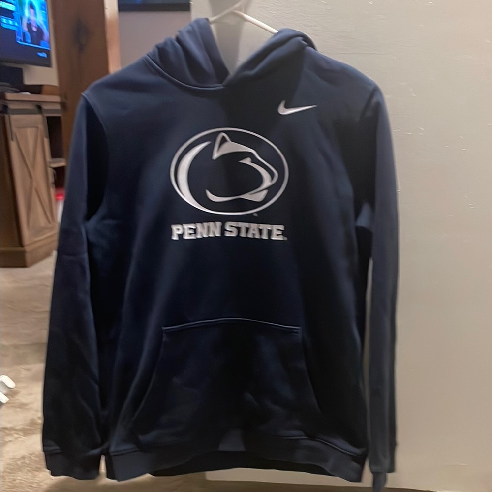 Nike Youth Penn State Hoodie- Navy